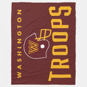 Washington Troops Football fleece deken