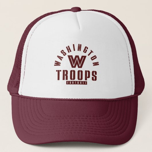 Washington Troops Trucker Hat Trucker Pet (Voorkant)