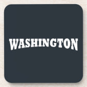 Washington typografie DC Bier Onderzetter (Voorkant)