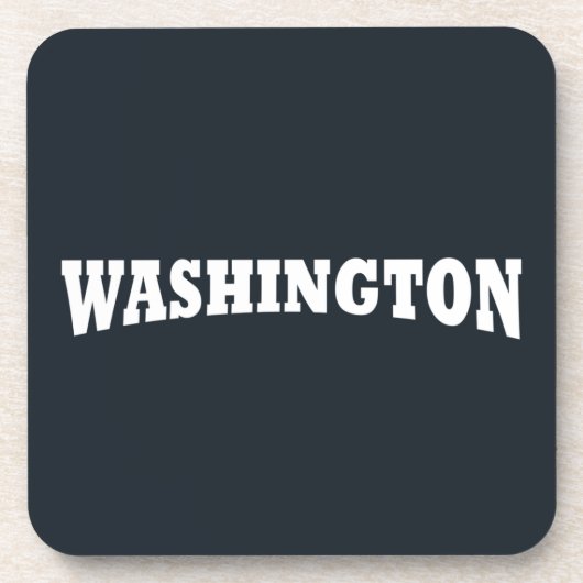 Washington typografie DC Bier Onderzetter (Voorkant)