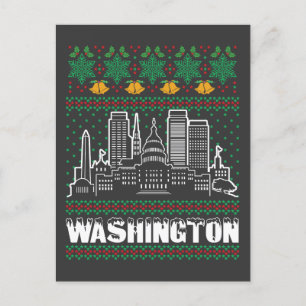 Washington Ugly Christmas Briefkaart