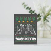 Washington Ugly Christmas Briefkaart (Staand voorkant)