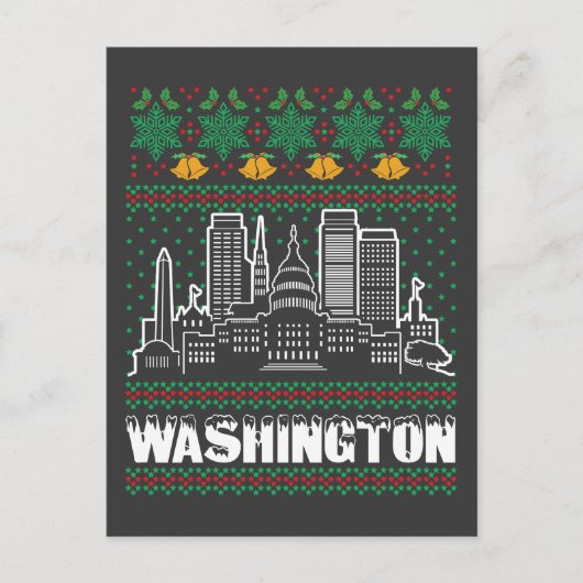 Washington Ugly Christmas Briefkaart (Voorkant)