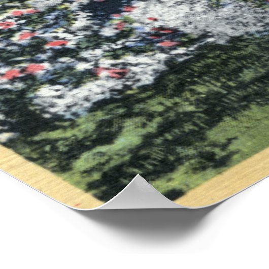 Washington - Uitzicht Apple Trees in Blossom Poster (Hoek)