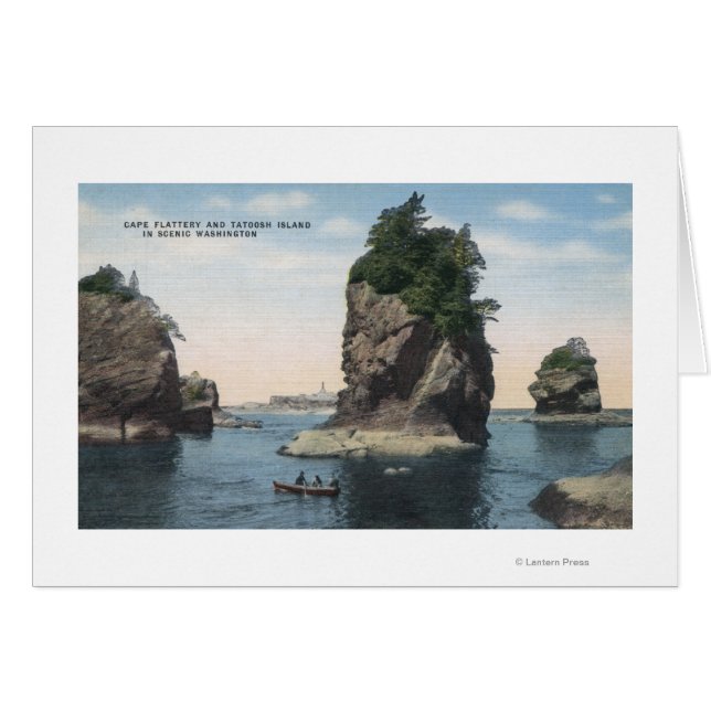 Washington - Uitzicht van Cape Flattery & Tatoosh (Voorkant Horizontaal)