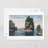 Washington - Uitzicht van Cape Flattery & Tatoosh Briefkaart (Voorkant / Achterkant)