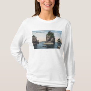 Washington - Uitzicht van Cape Flattery & Tatoosh T-shirt
