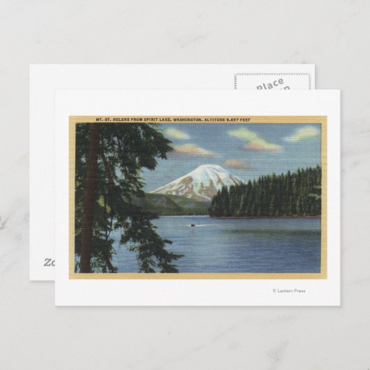 Washington - Uitzicht van Mt. St. Briefkaart (Voorkant / Achterkant)
