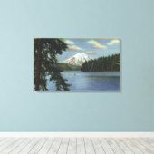 Washington - Uitzicht van Mt. St. Canvas Afdruk (Insitu (Houten vloer))