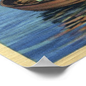 Washington - Uitzicht van vissers die een zalm van Poster (Hoek)