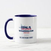 Washington USA 1889 gepersonaliseerd Mok (Links)