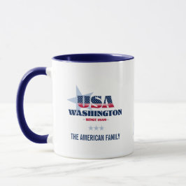 Washington USA 1889 gepersonaliseerd Mok
