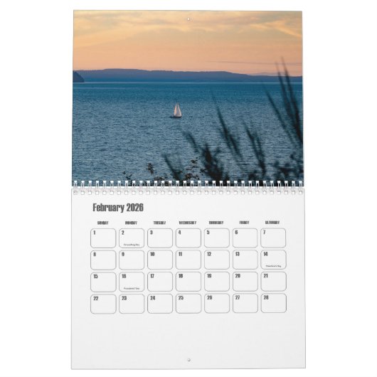 Washington-USA Kalender (Feb 2026)