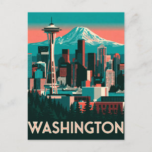 Washington USA Seattle Stille Oceaan Noordwestelij Briefkaart