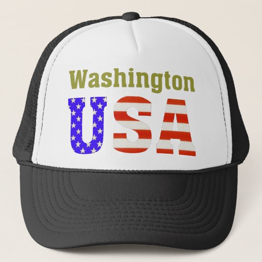 Washington USA! Trucker Pet (Voorkant)