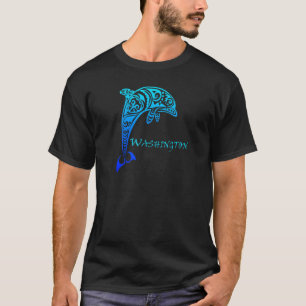 Washington  Vakantie Tribal Dolfijn T-shirt