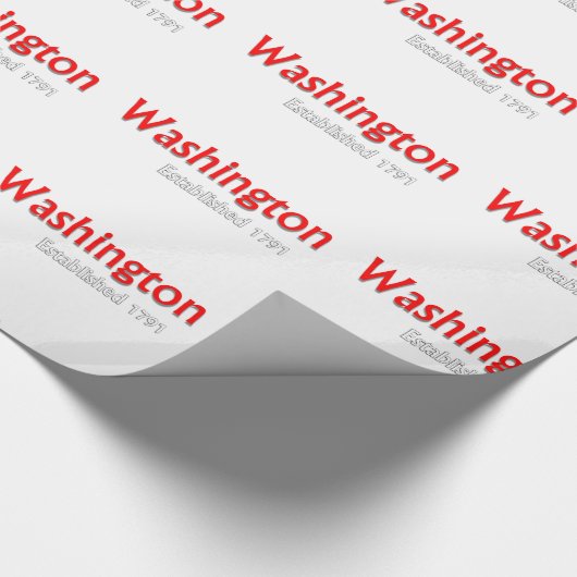 Washington Vast pakpapier (Hoek)