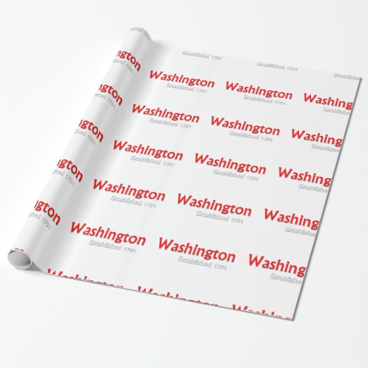 Washington Vast pakpapier (Uitgerold)
