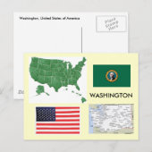 Washington, Verenigde Staten Briefkaart (Voorkant / Achterkant)