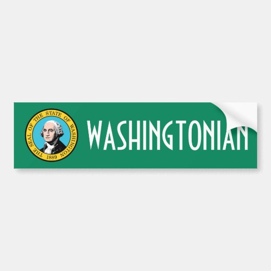 Washington - Verenigde Staten Bumpersticker (Voorkant)