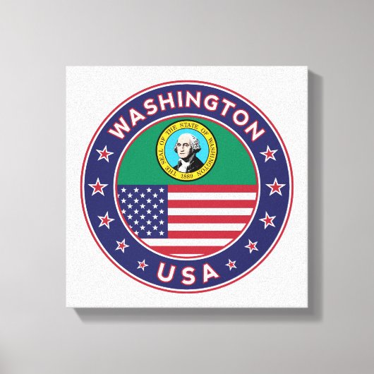 Washington, Verenigde Staten, poster Washington Canvas Afdruk (Voorkant)