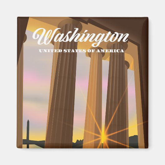 Washington Verenigde Staten van Amerika Magneet (Voorkant)