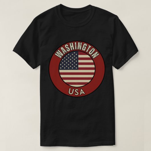 Washington Verenigde Staten van Amerika T-shirt (Design voorkant)