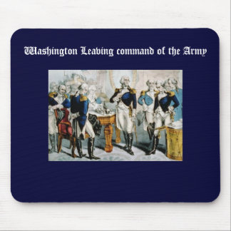Washington verlaat het commando van het leger muismat