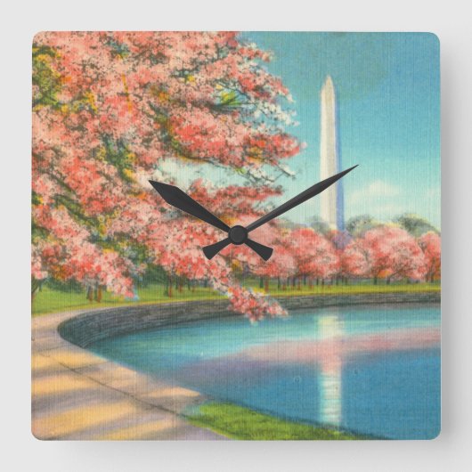 Washington Vierkante Klok (Voorkant)
