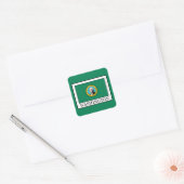 Washington Vierkante Sticker (Envelop)