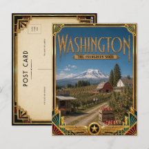 Washington Vintage Art Deco Gouden Eeuw