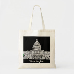 Washington Vintage Reis Toerisme Advertentie Tote Bag