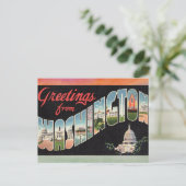 Washington Vintage Travel Briefkaart (Staand voorkant)