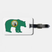 Washington Vlag Beer Bagagelabel (Achterkant horizontaal)
