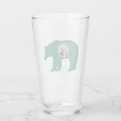 Washington Vlag Beer Glas (Achterkant)