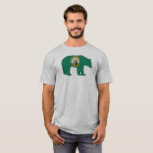 Washington Vlag Beer T-shirt (Voorkant volledig)
