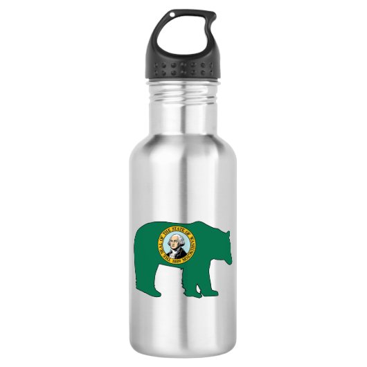 Washington Vlag Beer Waterfles (Voorkant)
