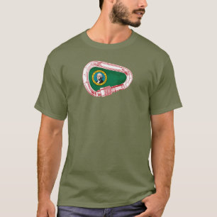 Washington Vlag klimmer Carabiner T-shirt