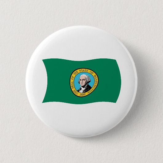 Washington Vlag Knop Ronde Button 5,7 Cm (Voorkant)