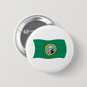 Washington Vlag Knop Ronde Button 5,7 Cm (Voorkant /achterkant)