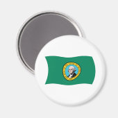 Washington Vlag Magneet (Voorkant / Achterkant)