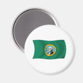 Washington Vlag Magneet (Voorkant / Achterkant)