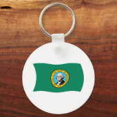 Washington Vlag Sleutelhanger (Voorkant)
