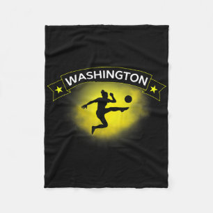 Washington Voetbal Fan Ondersteuning Stadion Toon Fleece Deken