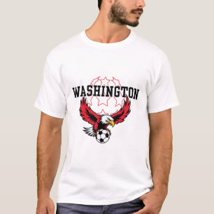 Washington Voetbal Fan Ondersteuning Stadion Toon T-shirt