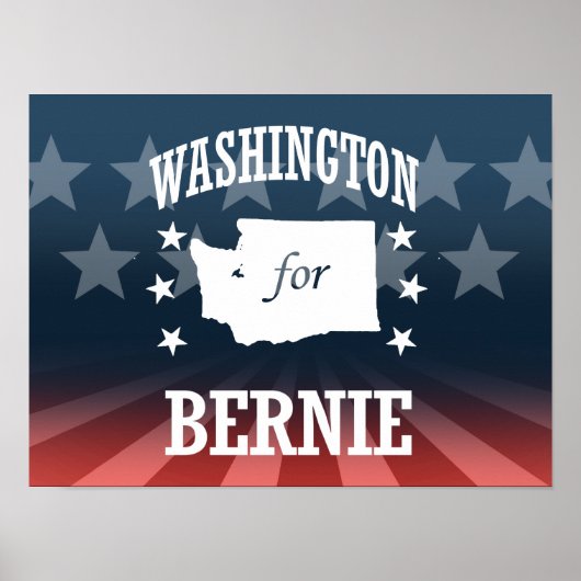 WASHINGTON VOOR BERNIE SANDERS POSTER (Voorkant)