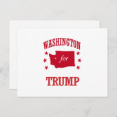WASHINGTON VOOR DONALD TRUMP BRIEFKAART (Voorkant / Achterkant)