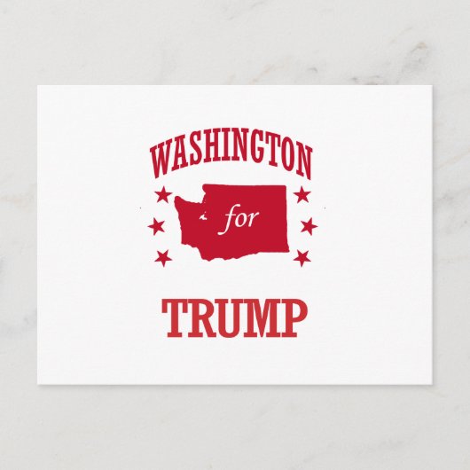 WASHINGTON VOOR DONALD TRUMP BRIEFKAART (Voorkant)
