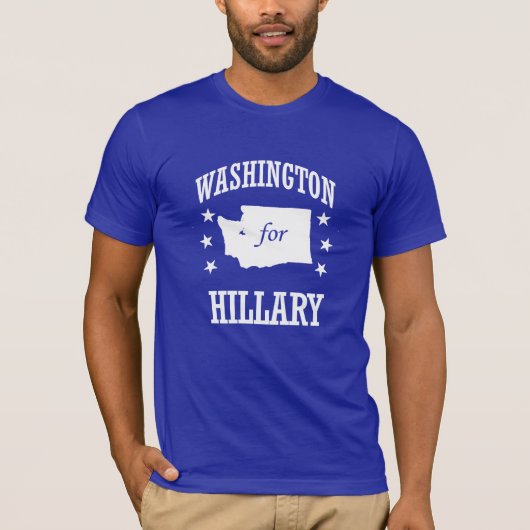 WASHINGTON VOOR HILLARY T-SHIRT (Voorkant)