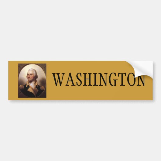 Washington voor President Bumpersticker (Voorkant)